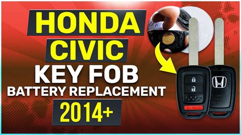 Honda Civic Key Battery Replacement Guide 2014 Present Fobbattery