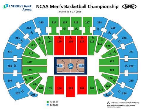 Seating Charts | Events & Tickets | INTRUST Bank Arena