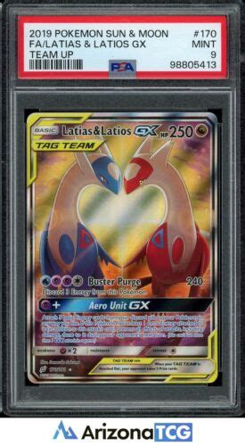 Pokemon Latias Latios Gx Alt Art Team Up Psa Ebay