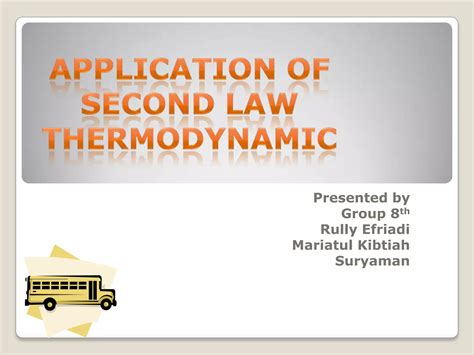 Ppt Application Of Second Law Thermodynamic Ppt