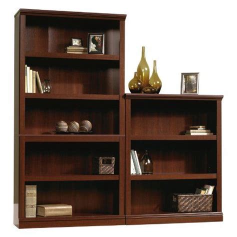 Sauder 3 Shelf Bookcase In Select Cherry By Sauder 9208 Ships Ready