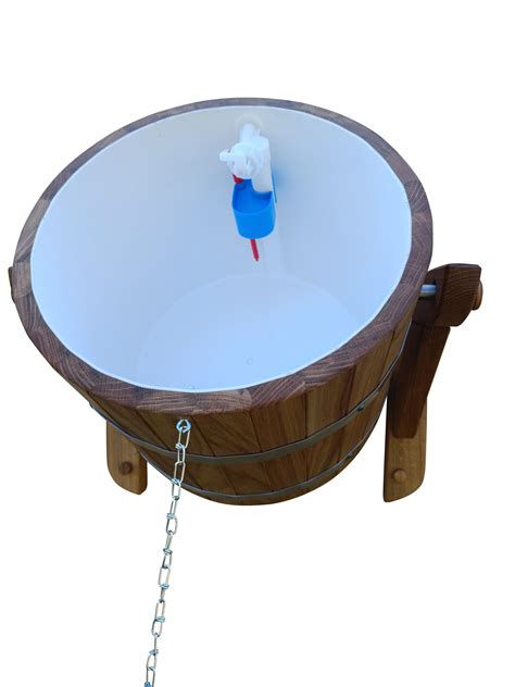 Sauna Waterfall 30l Oak Sauna Bucket Shower 30l Extreme Shower Sauna Accessories Etsy