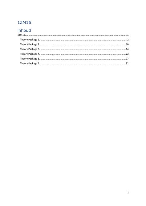 Zm Theory Packages Lectures Inhoud Zm Studeersnel