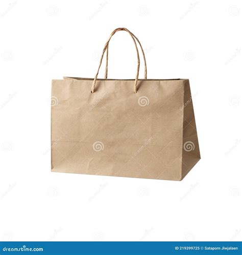 Bolsa De Compras De Papel En Blanco Imagen De Archivo Imagen De