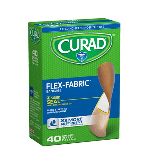 Flex Fabric Fingertip Knuckle Bandages Assorted Sizes 20 Count Curad Bandages Official Site