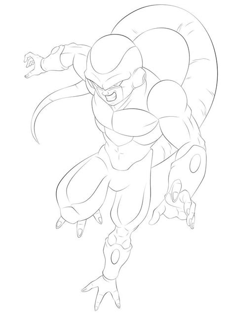 Freezer Dorado Linework 1 By SSJROSE890 On DeviantArt Dragon Ball Art