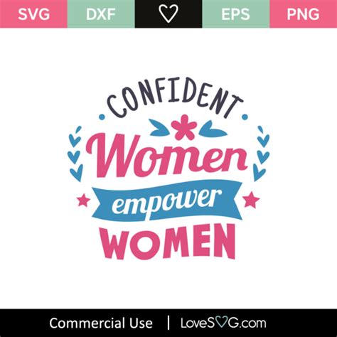 Confident Women Empower Women Svg Cut File