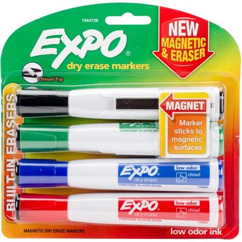 Magnetic Dry Erase Markers 4 Pack | collage