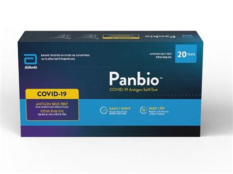 Abbott Panbio Antigen Rapid Self Test 20 Tests Box Safetycare