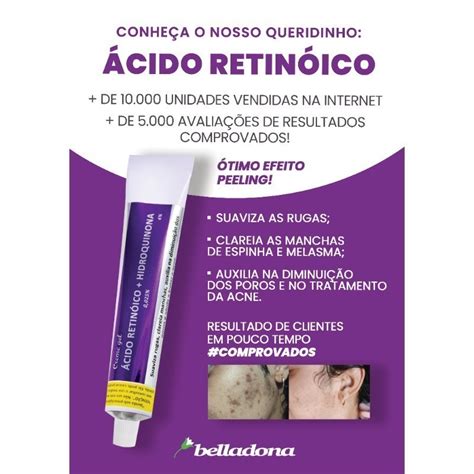 Creme Gel Para Melasma Original Belladona 30g Shopee Brasil