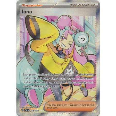 Iono Full Art Secret Rare Scarlet Violet Paldea Evolved Pokemon TCG