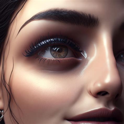 Premium Ai Image Illustration Of A Beautiful Female Eye