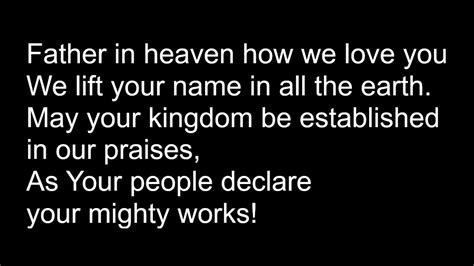 Blessed Be The Lord God Almighty Lyrics Youtube