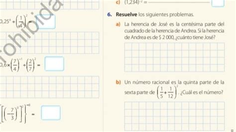 Resuelve Los Siguientes Problemas Un Numero Racional Es La Quinta Parte