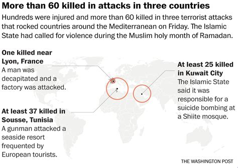 Three Attacks Deepen Fears About Islamic States Global Reach The