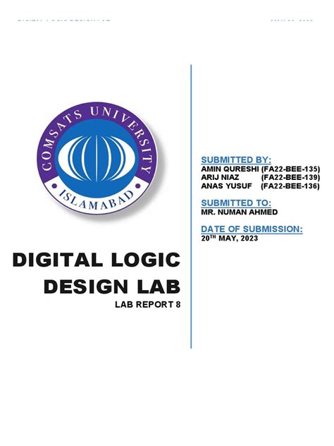 Lab Report 8 Pdf Field Programmable Gate Array Logic Gate