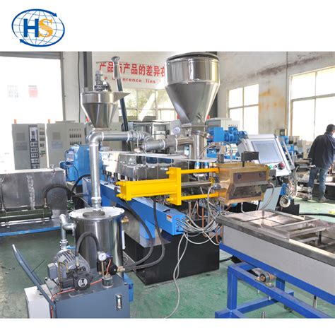 Pla Pbat Granulator Machine Pp Corn Starch Compounding Twin Screw