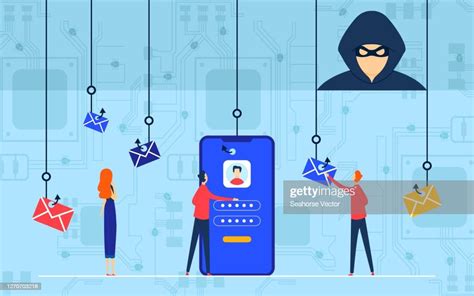 Phishing Attack Vector Illustration Cartoon Flat Hacker Cyber Criminal ...