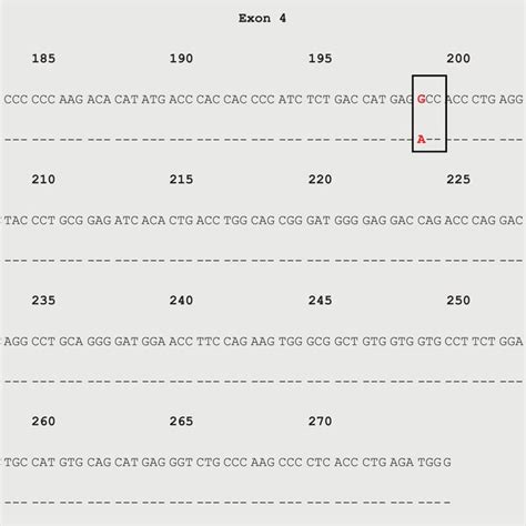 Sequence Alignment Of HLAA Intron 5 Between A 02 09 01 04 Novel Allele