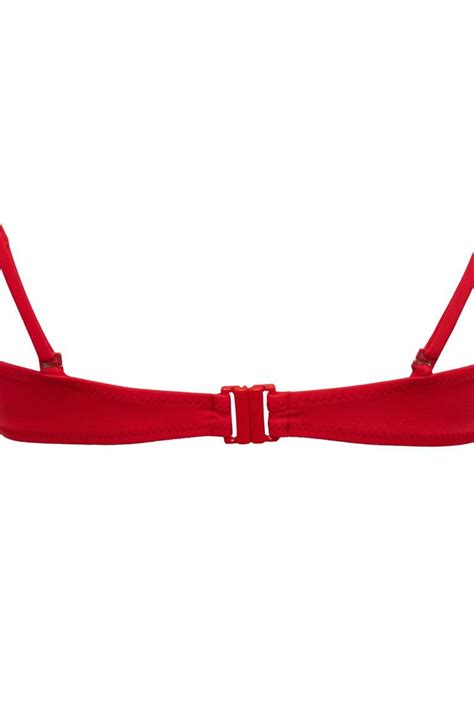 Red Woman Fall In Love Regular Fit Bikini Top Defacto