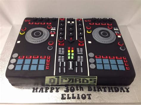 DJ Deck Cake Decorated By Coast Cakes Ltd Dj Cake Happy 30th