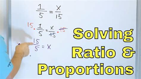 Solving Ratio And Proportion Problems [6 3 7] Youtube