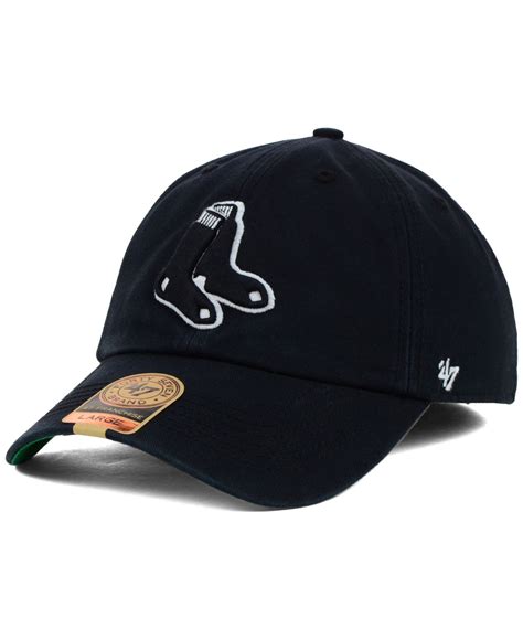 Lyst - 47 Brand Boston Red Sox Black Out Franchise Cap in Black for Men