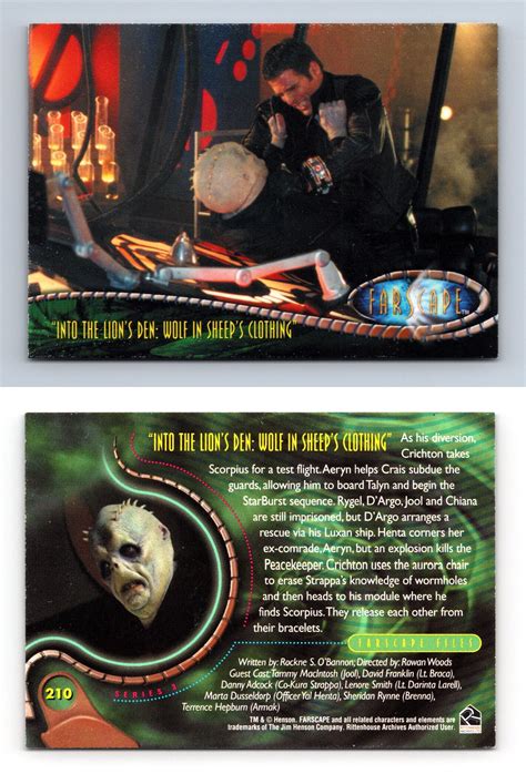 Into The Lions Den 210 Farscape Season 3 Rittenhouse 2002 Trading Card