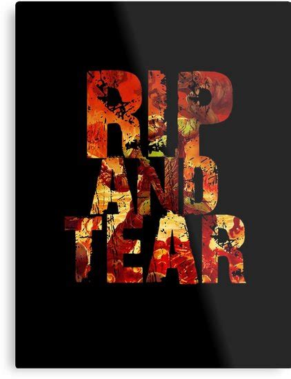 "Doom - Rip And Tear" Metal Prints by garudoh | Redbubble