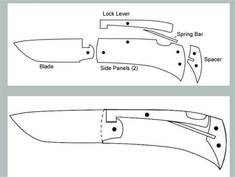 Folding Knife Template Printable