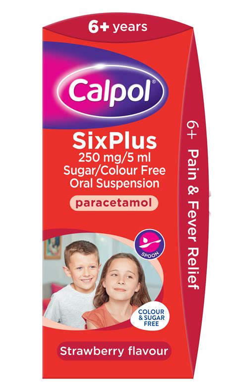 Calpol Six Plus 250mg 5ml Sugar Colour Free Oral Suspension Pharmacyanseo Ie Ireland