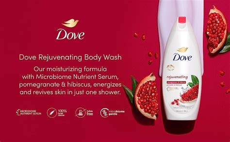 Dove Body Wash Energizes And Revives Dry Skin Rejuvenating Pomegranate