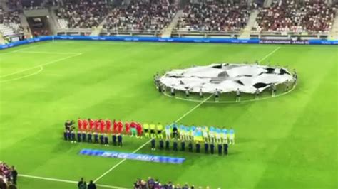 Hymn Ligi Mistrzów Mecz Dynamo Kijów Benfica Lizbona w Łodzi