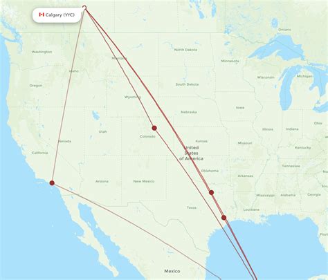 All Flight Routes From Calgary To Belize City Yyc To Bze Flight Routes