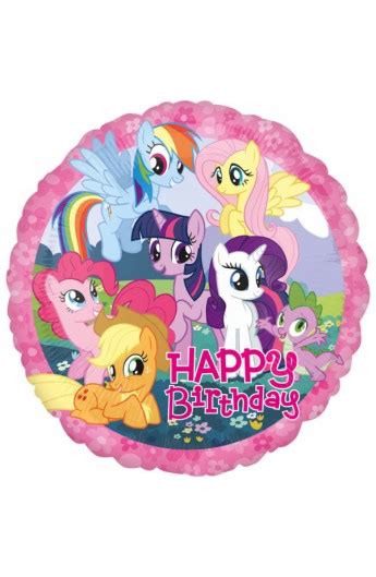 Balon Foliowy Happy Birthday Kucyki Pony Balony Foliowe Sklep