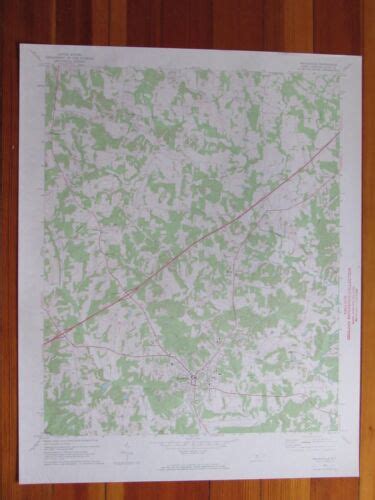 Mocksville North Carolina 1972 Original Vintage Usgs Topo Map Ebay