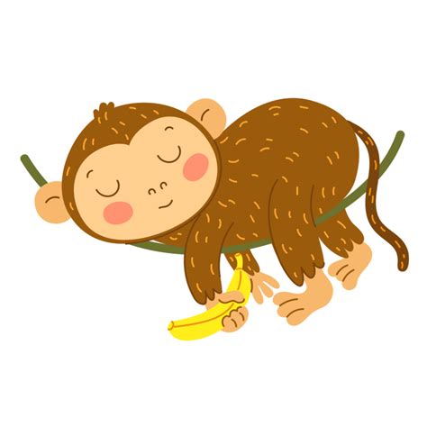 Adorable Sleeping Monkey Cliparts For A Restful Touch Monkey Dreams