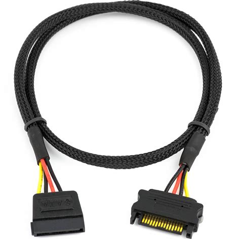 Amazon Crj Sata Power Extension Cable With High Density Black