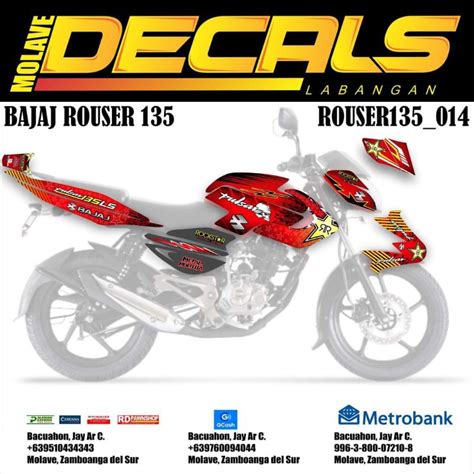 Bajaj Rouser Decals Set Rouser Shopee Philippines