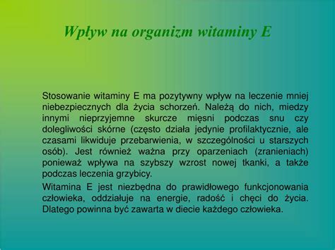 Ppt Wp Yw Na Organizm Naturalne R D A Skutki Niedoboru Powerpoint