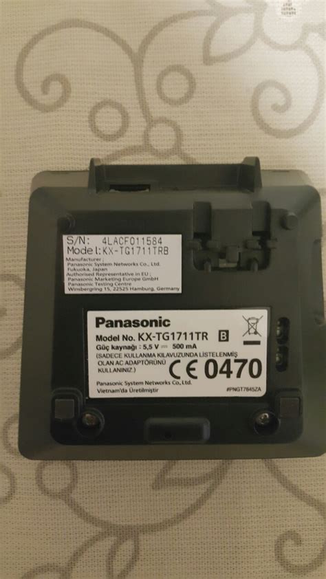 Telsiz Telefon Panasonic Marka Kx Tg Sabit Ve Telsiz Telefon