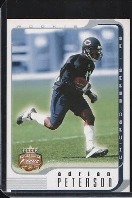 Adrian Peterson 2002 Fleer Focus Jersey Edition Rookie Card 0900 1850