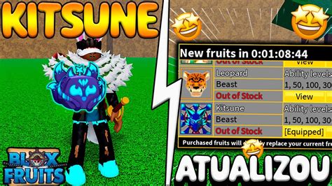 Atualizou Nova Fruta Kitsune Ja Esta Na Loja Do Blox Fruits Youtube