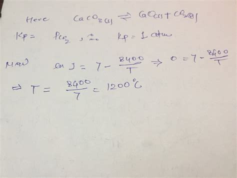 Equilibrium Constant The Reaction Mathrm Caco S