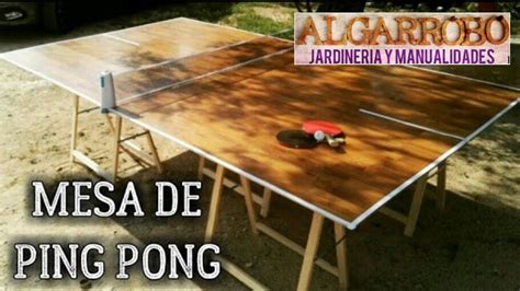 Tutorial C Mo Hacer Una Mesa De Ping Pong Con Tablas Diy Ping Pong