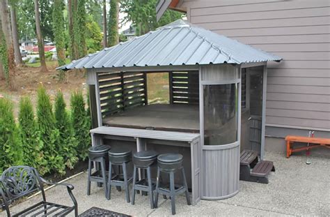 This Hot Tub Gazebo Turns Your Spa Into A Swim Up Bar Home Design