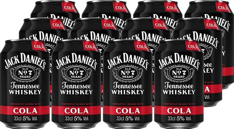 Amazon Jack Daniels Cola Can Pre Mixed Drinks Cola Ml