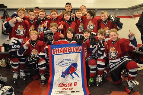 Les Sieurs 1 Pee Wee B Champion Du Tournoi Provincial De St Hubert