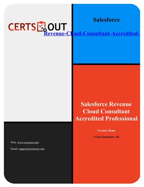 Certsout Salesforce Revenue Cloud Consultant Accredited Professional