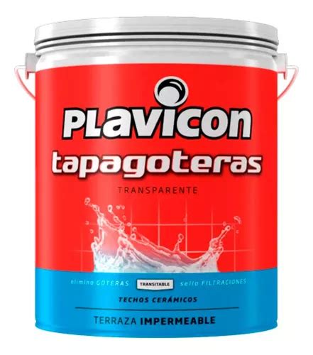 Plavicon Tapagoteras Impermeabilizante Techos Transparente 20lts